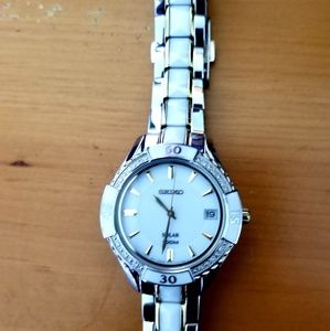 Seiko Solar Ceramic Watch